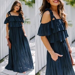 VICI Prosperity Ruffle Maxi Dress